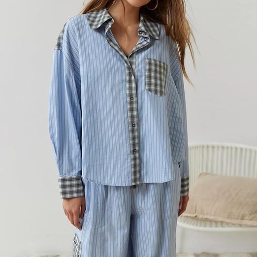 Johanna - Kuscheliges & Lockeres Pyjama Set für wohltuende Nächte